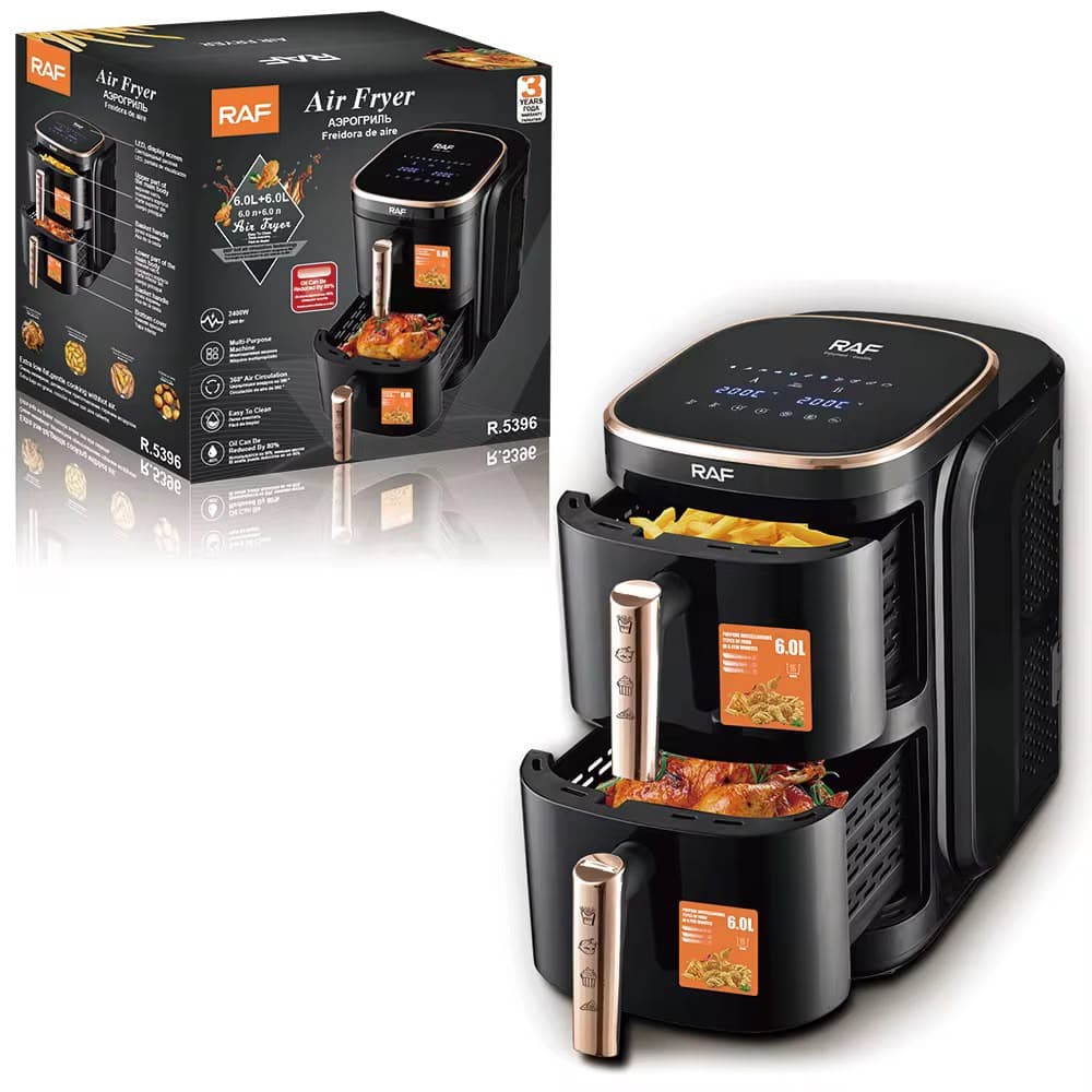 RAF Air Fryer, Dual Basket
