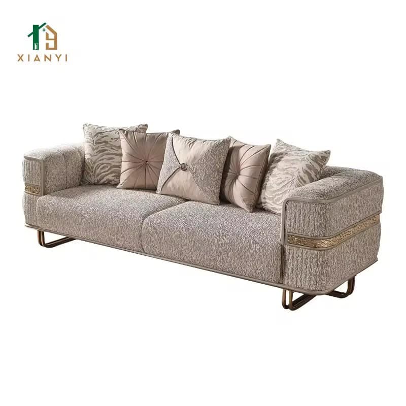 Beige Fabric Sofa