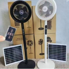 Solar-Powered Standing Fan